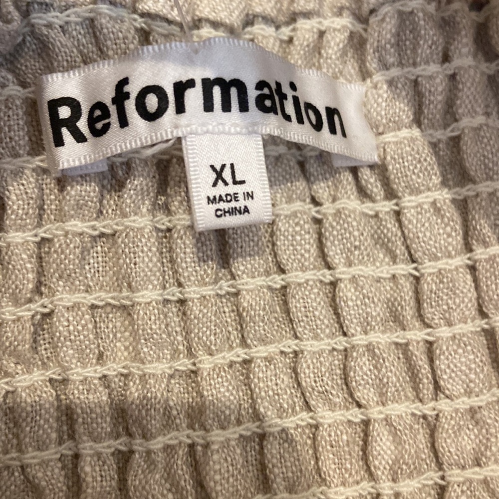 reformation gitane linen dress - size xl - Picture 4 of 5